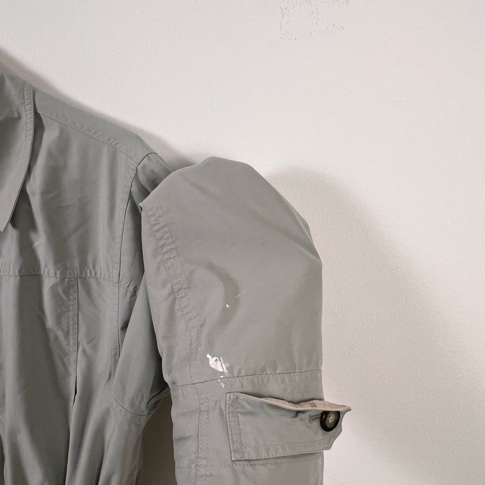 London Fog Sage Green Utility Jacket | Lightweight and Transitional | Spring Lrg - Picture 6 of 6